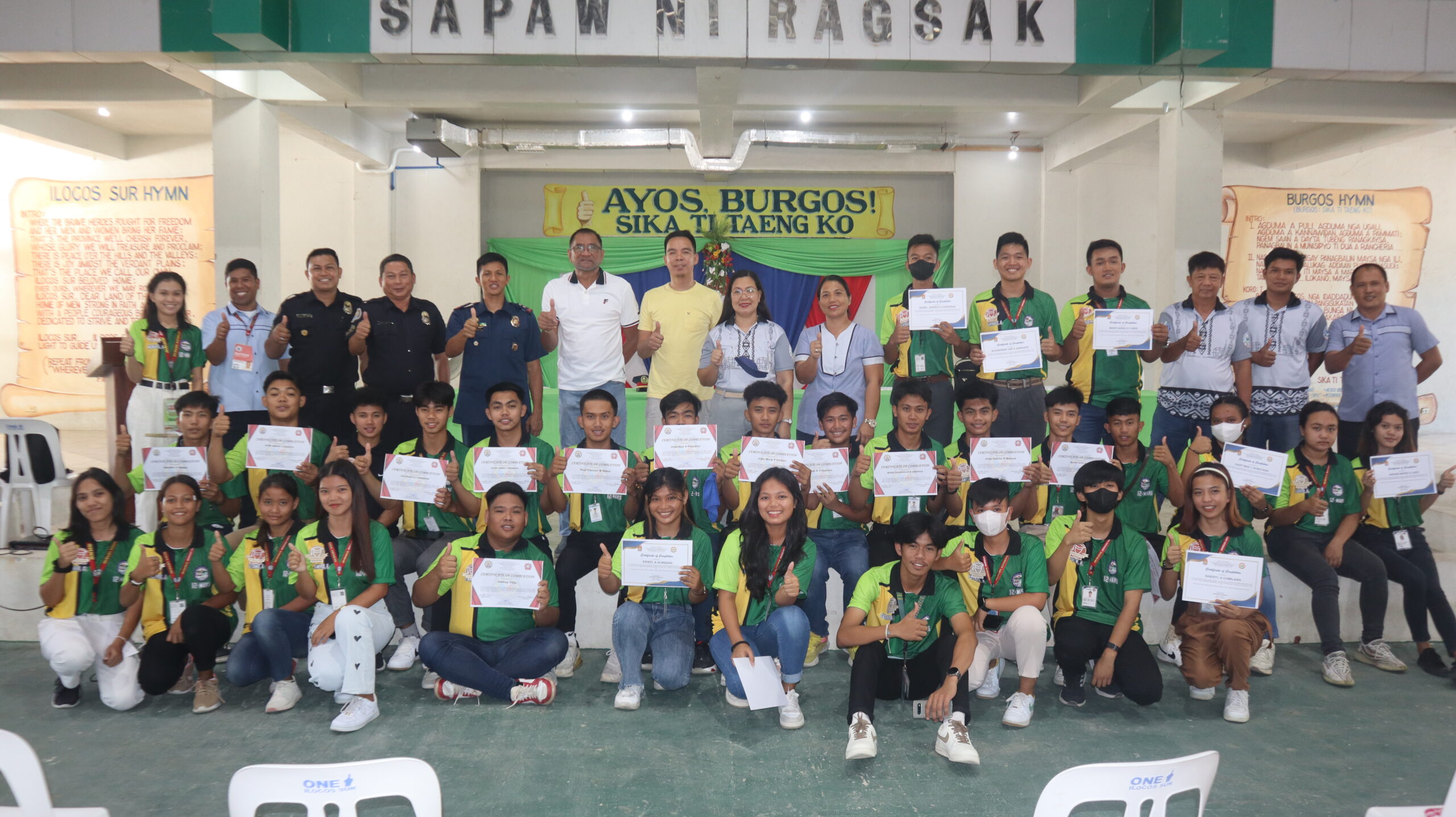 Awarding Day for the immersion program from Burgos National High School ...